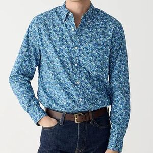 J Crew Men's Secret Wash Cotton Poplin Shirt New Size Medium